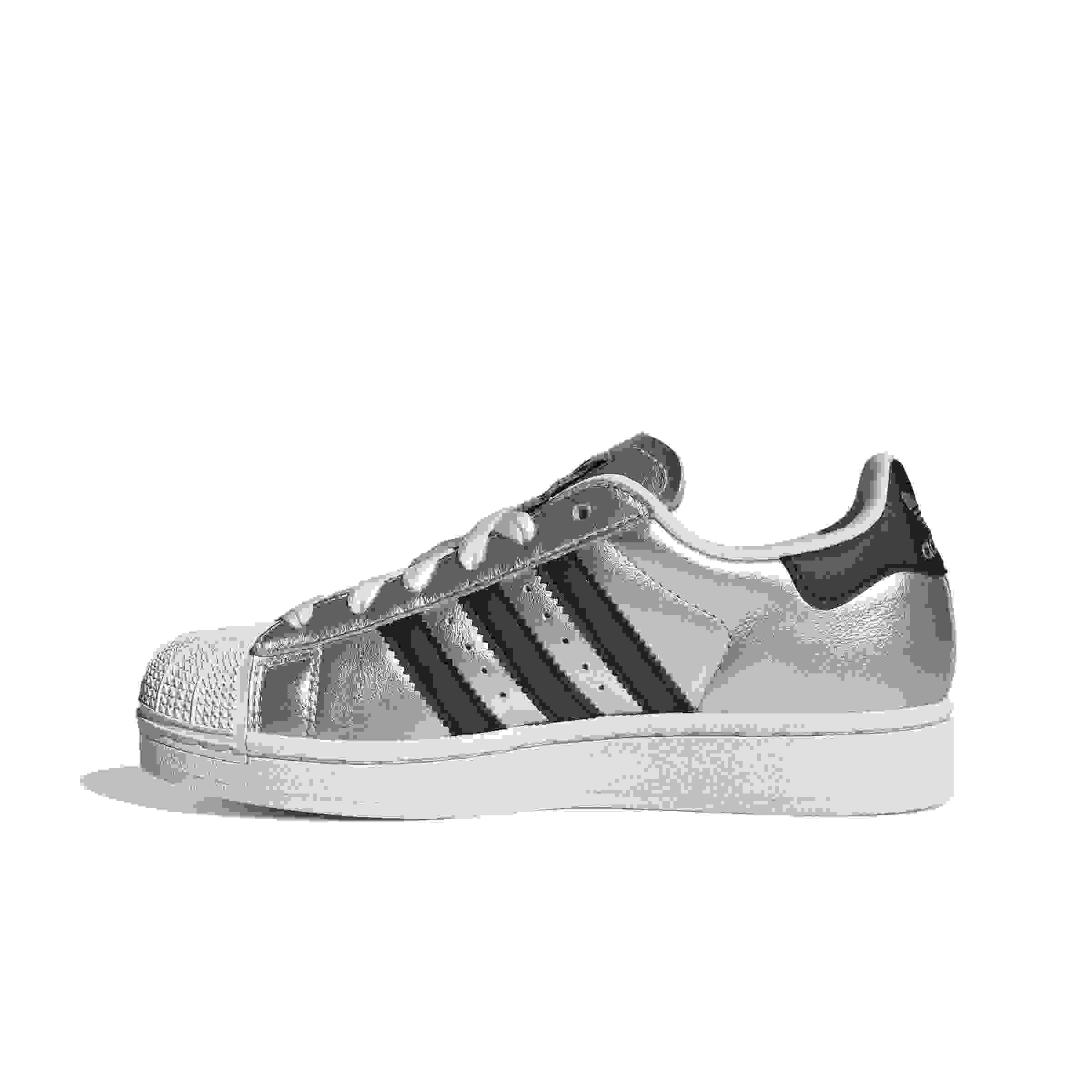 adidas Originals Superstar II Grade School Girls' "Silver Met/Core Black" Shoe